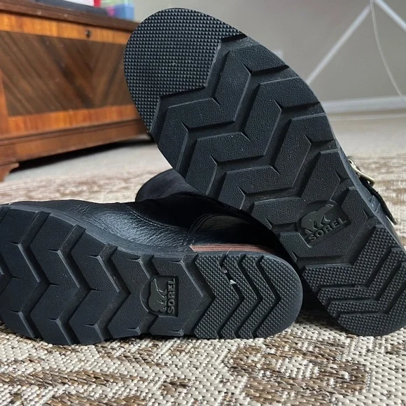 Sorel Major Moto Boots, Black Leather, Women's 7.5 - Picture 5 of 7